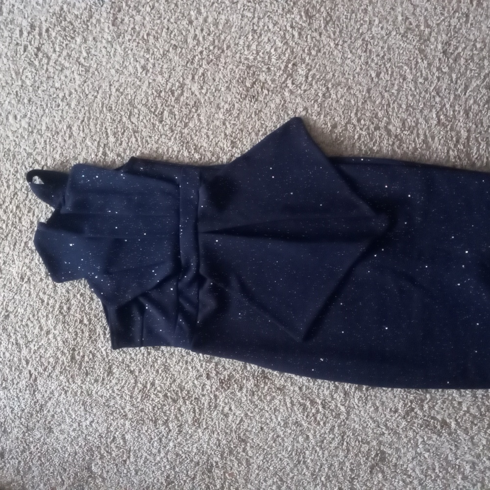 NWOT Boohoo Navy Blue Dinner Dress